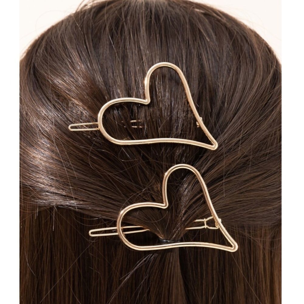 Heart ❤️ Hair Clips